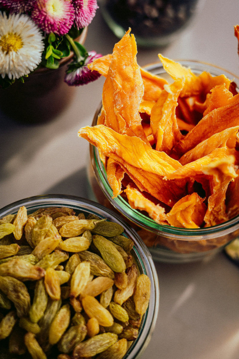 Trockenfrüchte-Snacks